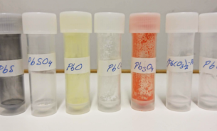 7 tubes that contain various samples