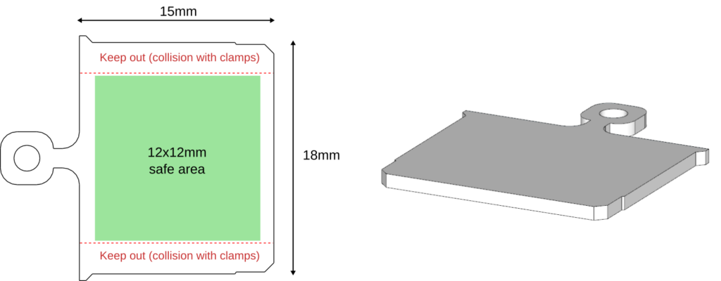 An illustration showing the different components of the Bloch sample station plates