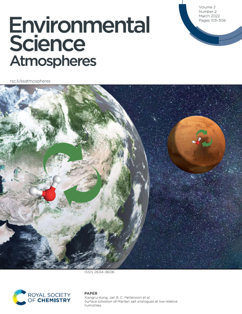 Environmental Science Atmospheres, cover