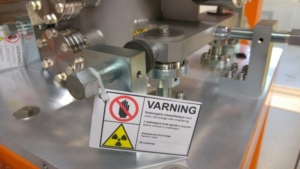warning sign radiological work permit