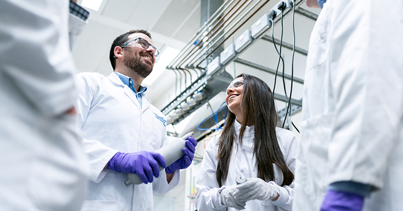Life science scientists in lab