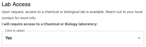 Esra Lab Access Yes