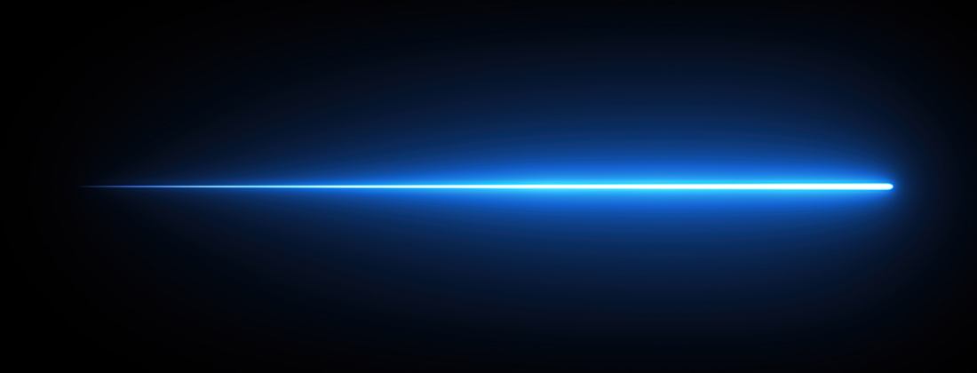 Depiction of light beam