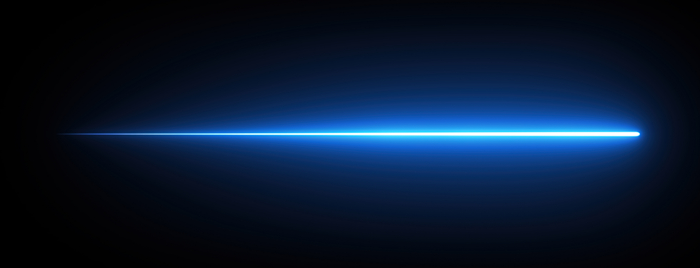 Depiction of light beam